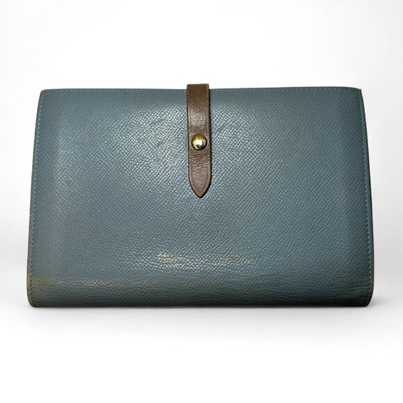 CELINE Grained Calfskin Large Multifunction Bi-Fold Wallet - Picture 1 of 16